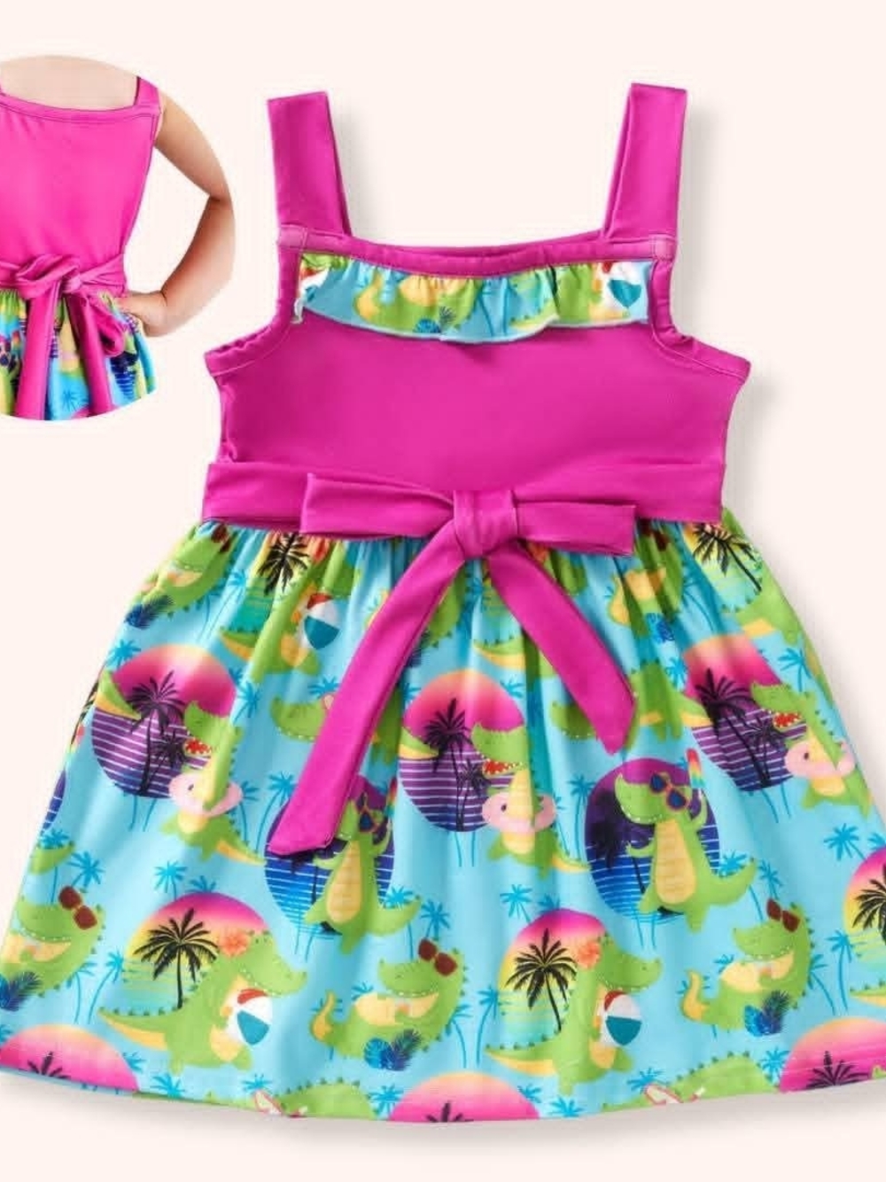 Pete+Lucy "GATOR GROOVE" dressw/ Tie-Waist P+L=PLUSH CLOUD SFT FAB NWT